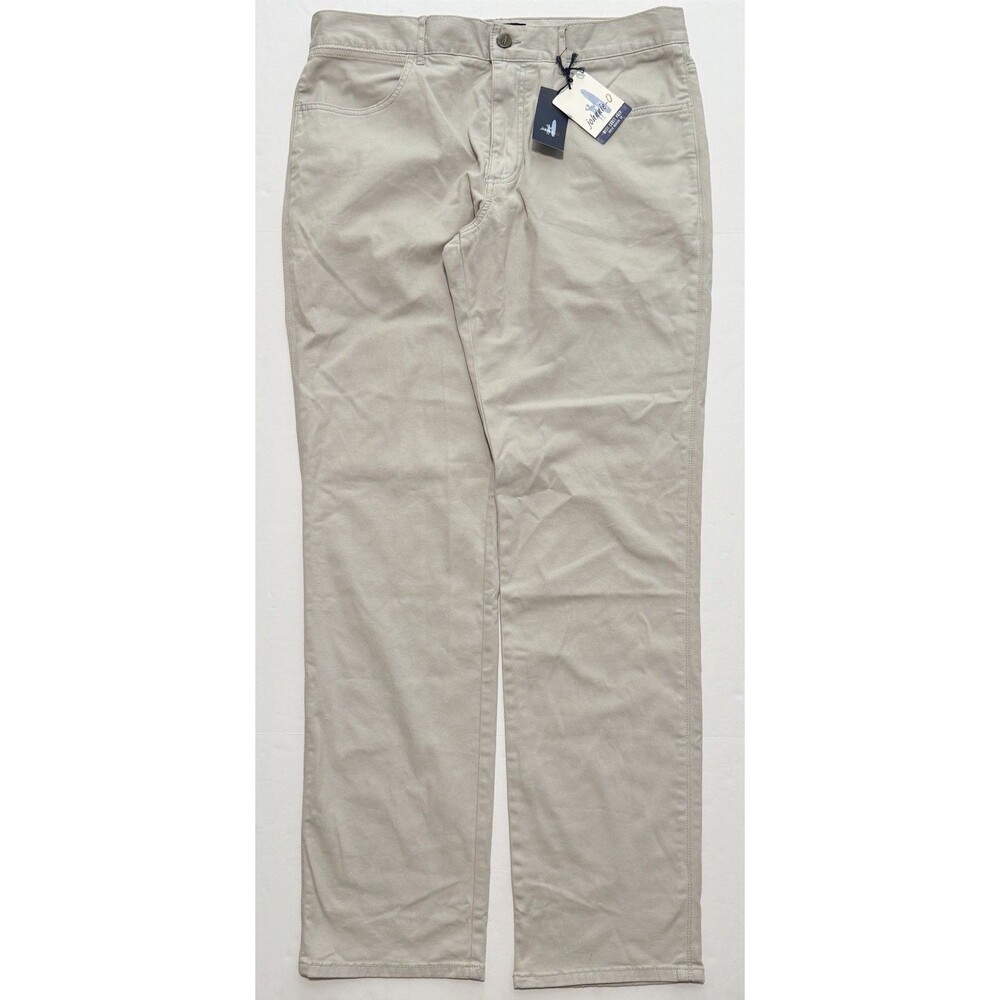 NWT Johnnie-O West Coast Prep Cotton Twill Chino Pants 36X36 (Fits 36X35) Ivory